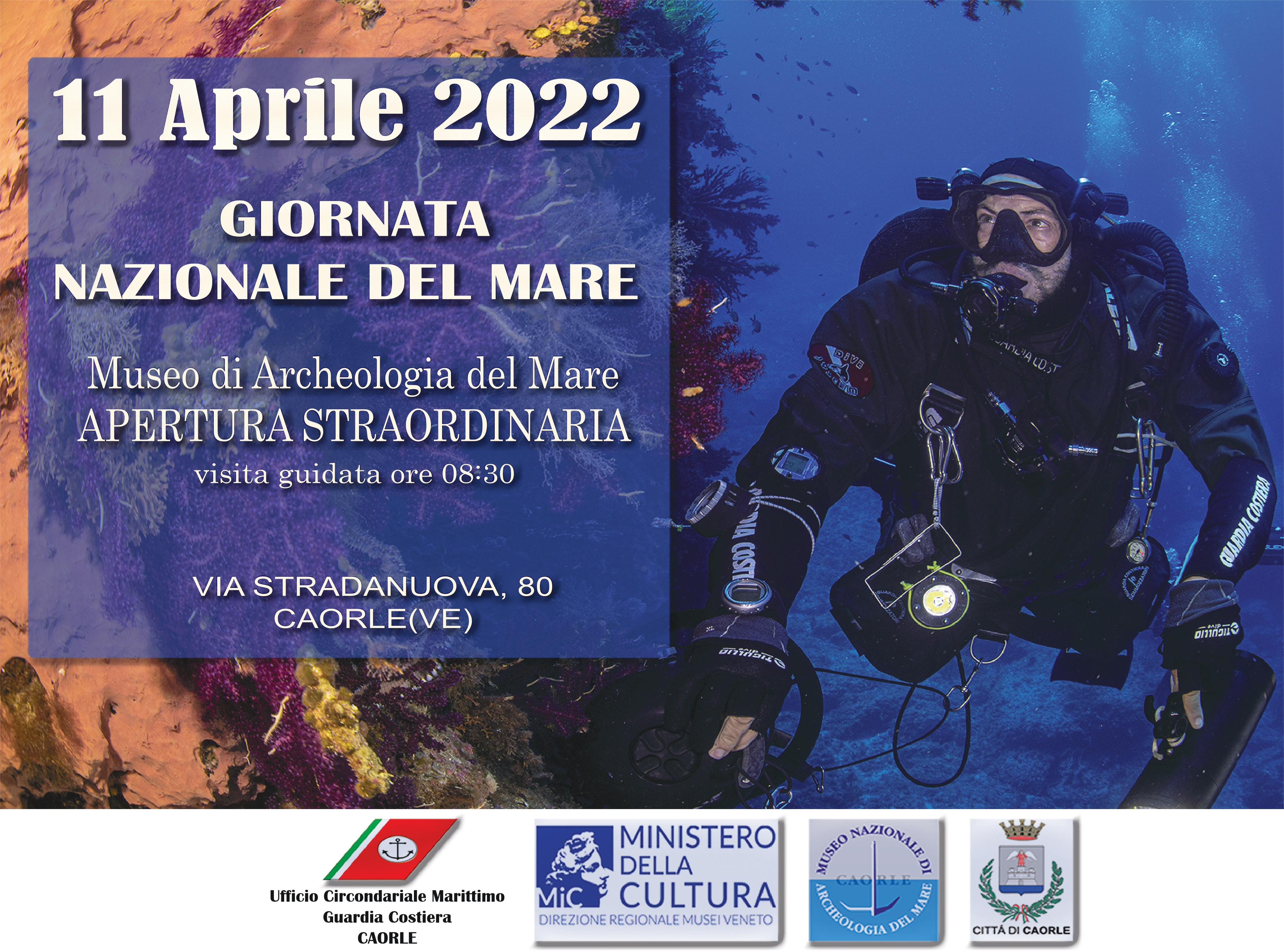 Museo nazionale archeologia del Mare di Caorle | Giornata nazionale del Mare | Apertura straordinaria